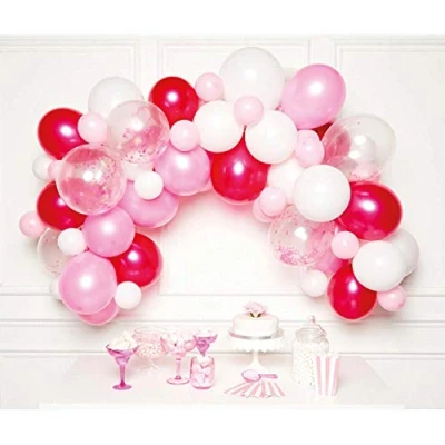 Image of amscan 9907433 Pink Balloon Garland