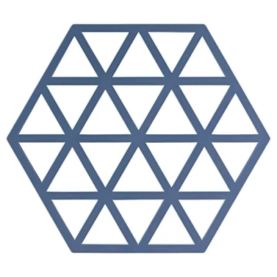 Image of Zone Denmark Trivet Triangles Denim 16 x 14 cm