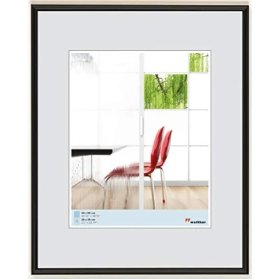 Image of walther Design Picture Frame Black 40 x 50 cm Galeria Plastic KB050H