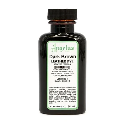 Image of Angelus Dark Brown Low VOC Leather Dye 88ml