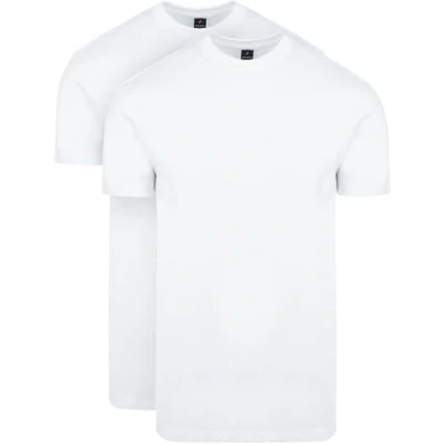 Image of Suitable Obra T Shirt High Round Neck 2 Pack White size XL