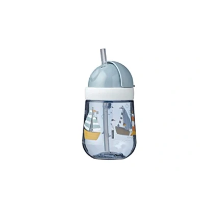 Image of Mepal Straw Cup Mio Toddler from 9 Months Leak Proof Drinking Bottle for Toddlers Dishwasher Safe &amp; BPA Free 300 ml Sailors Bay