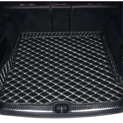Image of Car Boot Liner, For Jaguar F PACE 2016 2018, Protector Liner,Car Rear Trunk Mat,Waterproof Anti Slip Interior Liners Styling Accessories,C/Black Beige