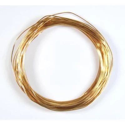 Image of celloexpress Aluminium Craft Wire 0.8mm x 20m (Diameter Length) 20 Guage (Dark Gold)