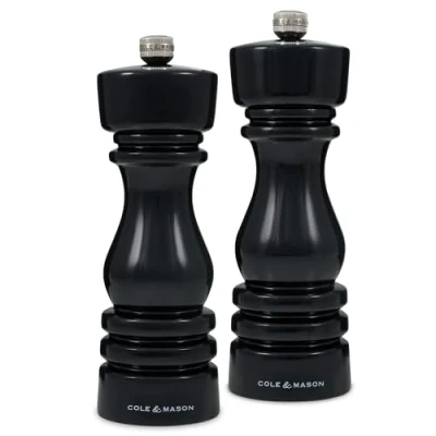 Image of Cole &amp; Mason London 18cm Black Gloss Gift Set