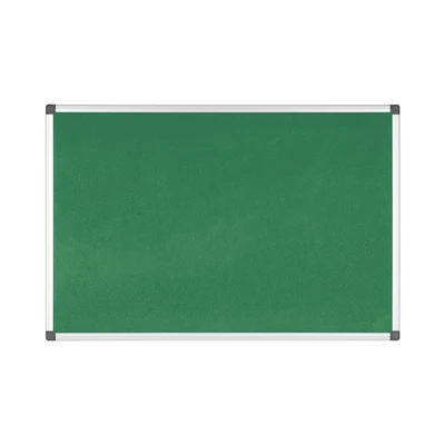 Image of Bi Office Notice Board Maya, Green Felt, Aluminium Frame, 90 x 60 cm