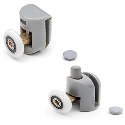 Image of ShowerPart Single Shower Door Rollers/Wheels/Runners L001, Wheel Diameter 23mm, Thickness 6mm, Plastic, Replacement Parts, 8X