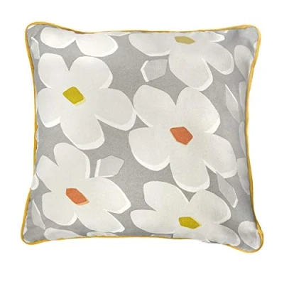 Image of Fusion Aura 100% Cotton Filled Cushion 43x43 cm in Grey