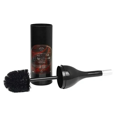 Image of IGGI Wine Bottle Toilet Brush, Black, 40 x 8 cm