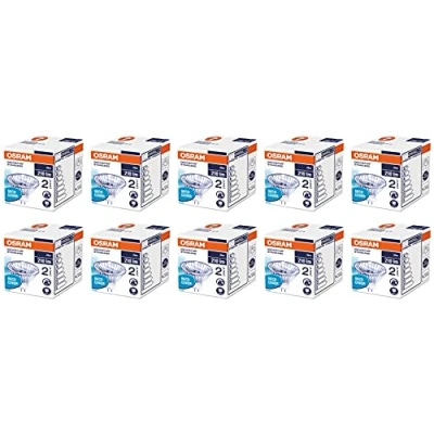 Image of Pack of 10 Halogen Lamp Osram Decostar 51S 12V 20W 36 GU 5.3