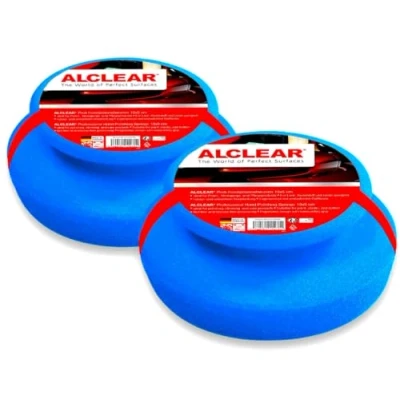 Image of ALCLEAR 5713050M Car Professional Hand Polishing Sponge, Set of 2 with All Round Grip Strip for Waxes, Polishes, Paintwork Cleaners, Polish Set, Sponge Instead Machine 13 x 5