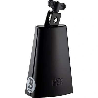 Image of Meinl Percussion Black Medium Cowbell Large Idiophone Length 6.75 Inches Mountable Powder Coated Steel, (SL675 BK)