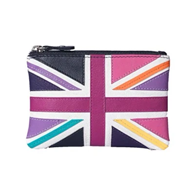 Image of Mala Leather Union Jack Coin &amp; Card Purse with RFID Protection Gift Boxed
