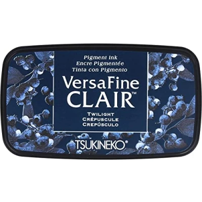 Image of Tsukineko Twilight Versafine Clair Ink Pad, Synthetic Material, Blue, 5.6 x 9.7 2.3 cm