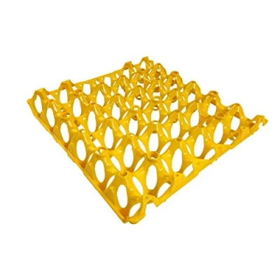 Image of Tigerbox Eton Plastic Egg Tray Holds 30 Eggs Yellow