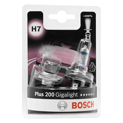 Image of Bosch H7 (477) Plus 200 Gigalight Headlight Bulbs 12 V 55 W PX26d 2