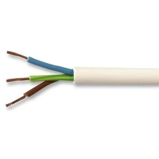 Image of Pro Power Round Mains Cable 3183Y 3 Core 15A White 1.5mm² x 50m