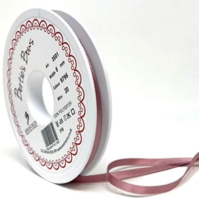 Image of Berisfords Ribbon, Polyester, Rose, 20m x 5mm