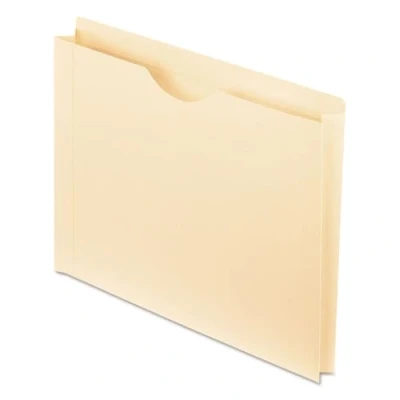 Image of Pendaflex File Jackets, Letter Size, Manila, Reinforced Straight Cut Tabs with Thumb Cut, 50 per Box (22150)