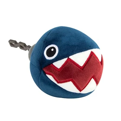 Image of Club Mocchi Super Mario Chain Chomp Junior 6 Inch Plush Stuffed Toy Collectible Toys for Ages 3+ Years Old