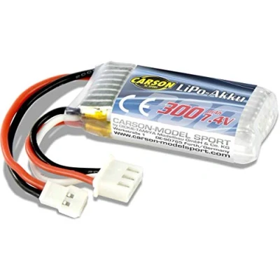 Image of Carson Lipo battery 7.4 V 300 mAh, battery, for RC vehicles, accessories, 500608169