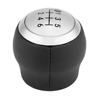 Image of Gear Shift Knob, Aramox Car 6 Speed Stick Knob Manual Shifter Lever Head for 1.8MT Yaris AURIS AYGO AVENSIS Corolla RAV4