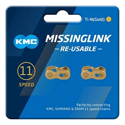 Image of KMC 11 Speed MissingLink, Ti N Gold, 2 Pairs