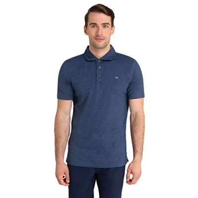 Image of Calvin Klein Mens Newport Polo Shirt Navy Marl M