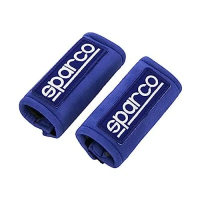 Image of Sparco Set Steeringwheel /Handbrake covers &#039;Small&#039; Blue
