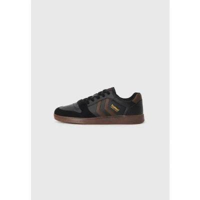 Image of Hummel Handball Perfekt Unisex Trainers, Size: 6.5, Anthracite/java shoes