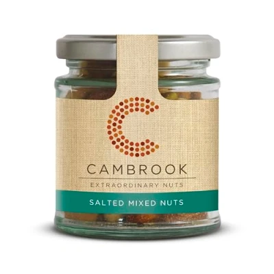 Image of Cambrook Classic Baked Mixed Nuts, 95g Jars, Pack of 15
