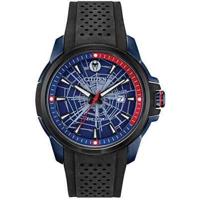 Image of Citizen Eco Drive Men&#039;s Marvel© Spider Man Blue Dial Watch AW1156 01W