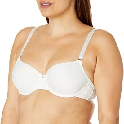 Image of Fantasie Women&#039;s Reflect Underwire Bandless Spacer T Shirt Bra, Opaque, White, 40D