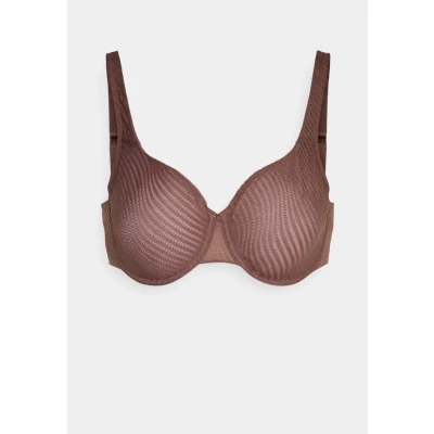 Image of Triumph Women&#039;s Harmony Spotlight W01 Minimiser Bra, Semi Transparent Inches, Cocoa Sugar, 34C