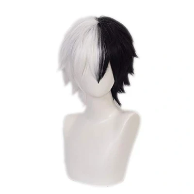 Image of OSIAS Monokuma Cosplay Wigs,Anime Wigs With Free Cap