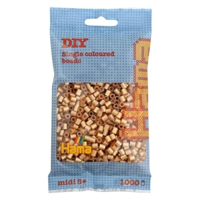 Image of Hama Beads Bag Approx. 1000 Midi Fuse Mosaic Decoration Arts &amp; Craft for Creative Children Ages 5+ Gold