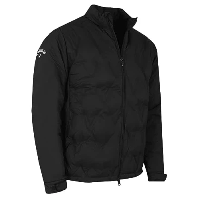 Image of Callaway Golf Mens Chev Welded Quilted Jacket Caviar S