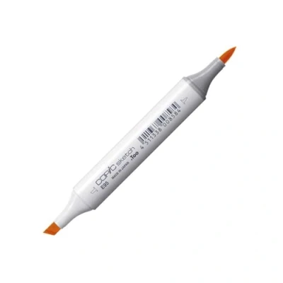 Image of Copic Sketch Coloured Marker Pen (E 95) Tea Orange, For Art &amp; Crafts, Colouring, Graphics, Highlighter, Design, Anime, Professional Beginners, Supplies Colouring Books