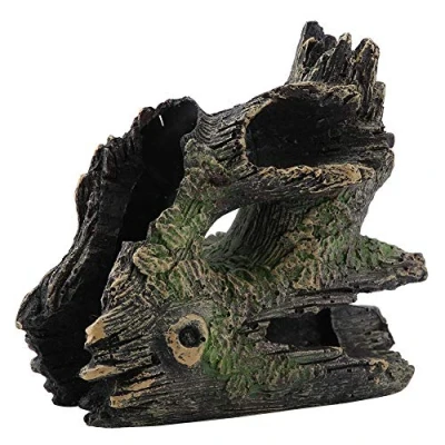 Image of Aquarium Decoration Tree Trunk, Artificial Resin Cave Fish Tank Driftwood for Ornaments (ST 004C)