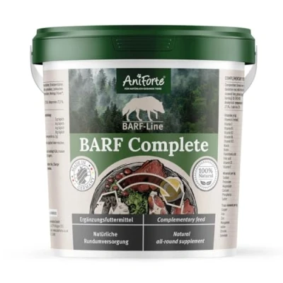Image of AniForte Barf Complete 1kg for Dogs 100% Natural Supplement with Minerals, Vitamins &amp; Herbs Premium Quality, Rich in Calcium Ideal as Daily All Round Care Raw Food Diets