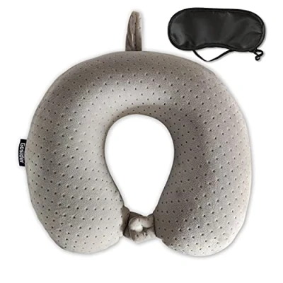 Image of Gosider Memory Foam Travel Pillow Comfortable Neck U Shape Support and Head to Relieve Fatigue Portable Suitable for Planes, Trains, Self Driving Cars