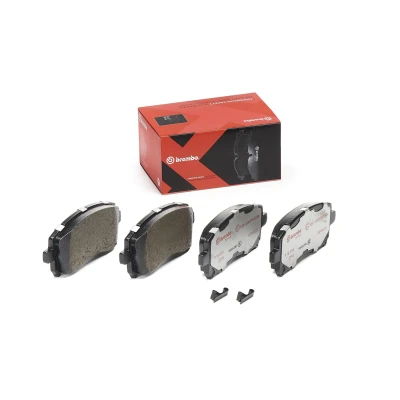 Image of MN102134, MN116286, MZ690143 Brake pad set BREMBO P 78 010X with acoustic wear warning without accessories SUBARU: Impreza II Saloon, I Saloon