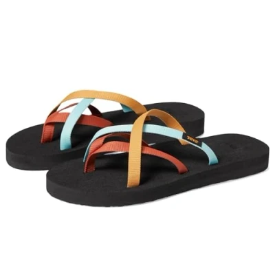 Image of Teva Women&#039;s Olowahu Flip Flop, Refract Multi, 3 UK