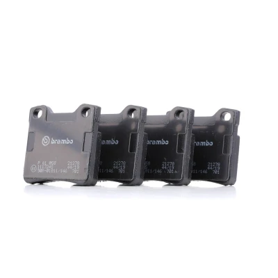 Image of 1617253280 Brake pad set BREMBO P 61 058 excl. wear warning contact with anti squeak plate without accessories PEUGEOT: 406 Coupe, Estate