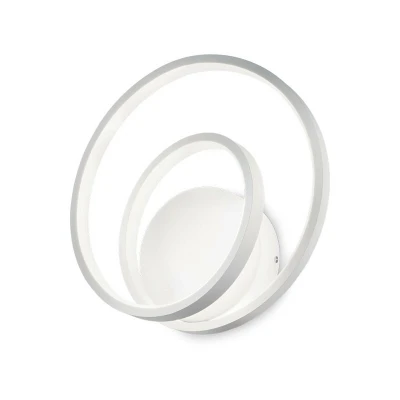 Image of Oz LED Decorative Swirl Integrated Wall Light White, 3000K