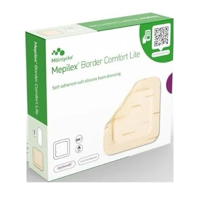 Image of Mepilex BORDER Lite Foam Dressing by Molnlycke Healthcare ( DRESSING, FOAM, MEPILEX, LITE, 1.6X2&quot; ) 10 Each / box Us LLC