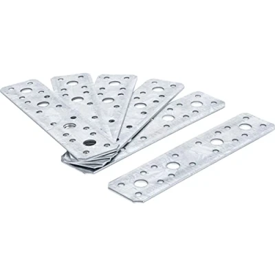 Image of BGS Diy 80791 Flat Steel Connector Set 180 x 40 2.5 mm 6 pcs.