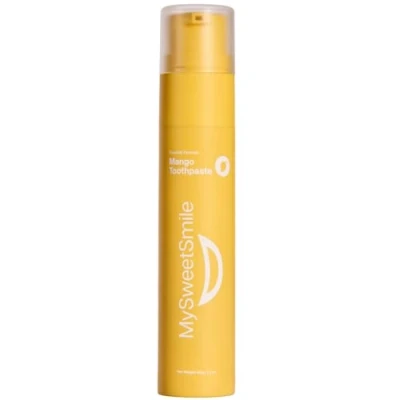Image of MySweetSmile Mango Flavoured Toothpaste Advanced Fluoride Formula Deep Cleaning Cavity Protection Juicy Flavour 60g