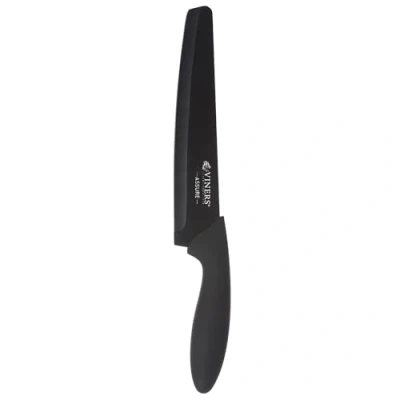 Image of Viners Assure 8 Stainless Steel Chef Soft Grip Handle Kitchen Knife, Black
