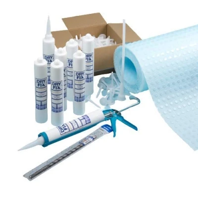 Image of DryFix DPC Cream Damp Proofing x 8 380ml Membrane Kit